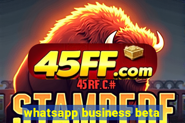 whatsapp business beta